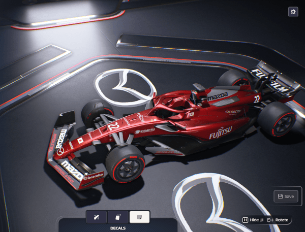 F1经理24 丰田、本田和马自达的日文徽标包